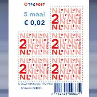 Cijfer Nikkels 2 cent (2002)
