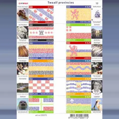 12 Provinciezegels (2002)