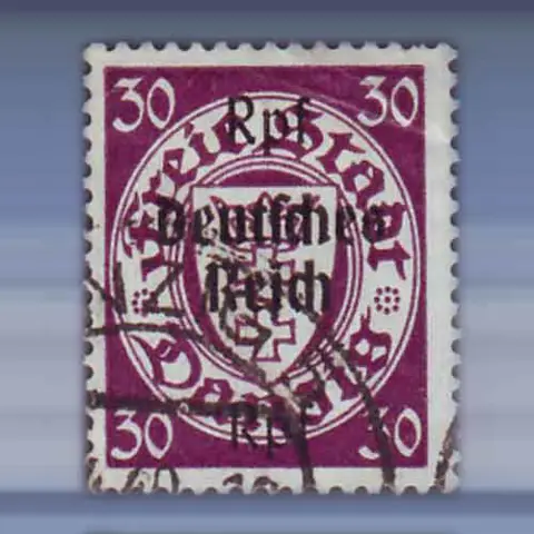 Danzig opdruk Deutsches Reich (1939)