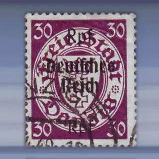 Danzig opdruk Deutsches Reich (1939)