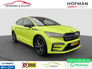 Škoda ENYAQ Coupé iV 80 RS | PANO | HUD | Dhoek | Stuur-Stoelverw | Keyless