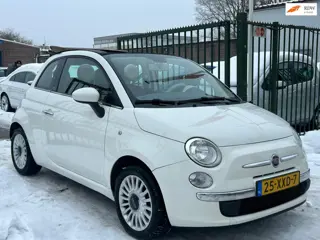 Fiat 500 C 0.9 TwinAir Lounge Cabriolet leerbekeleding 2e eigenaar dealer onderhouden airco elektris