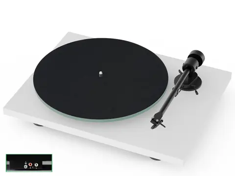 Pro-Ject T1 EVO Phono platenspeler wit zijdeglans
