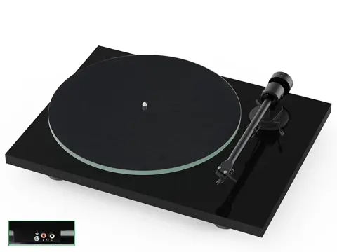 Pro-Ject T1 EVO Phono platenspeler zwart hoogglans