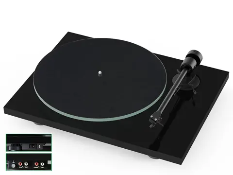 Pro-Ject T1 EVO BT platenspeler zwart hoogglans