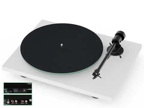 Pro-Ject T1 EVO BT platenspeler wit zijdeglans