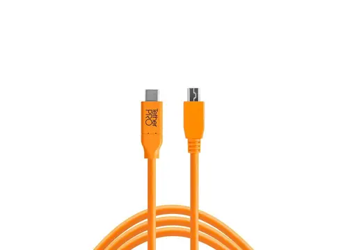 Tether Tools TetherPro USB-C - 2.0 Micro-B 5-Pin (4,6m oranje)
