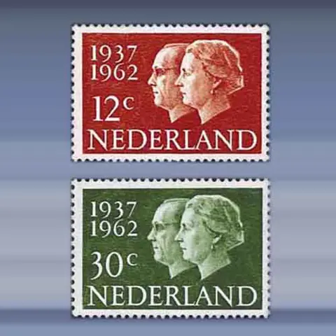 Jubileumzegel, 25 jaar huwelijk (1962)