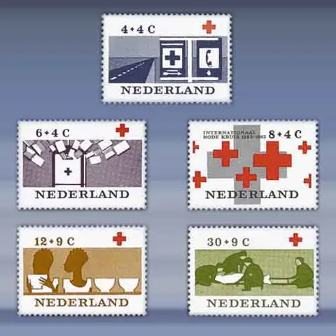 Rode-Kruiszegelzegels (1963)