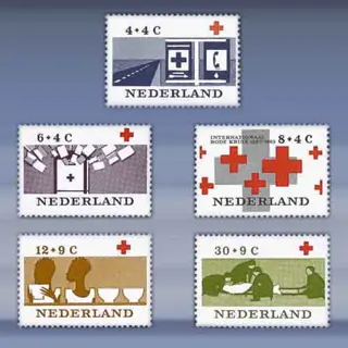 Rode-Kruiszegelzegels (1963)