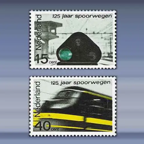 Spoorweg-Jubileumzegels (1964)