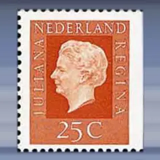 Zegel uit postzegelboekje (nieuwe tekening) (1969)