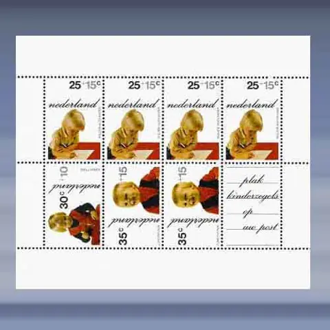 Kinderzegels (blok) (1972)