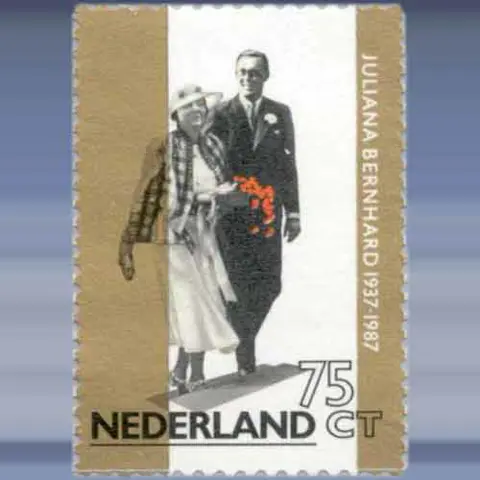 Jubileumzegel 50 jaar Huwelijk (1987)