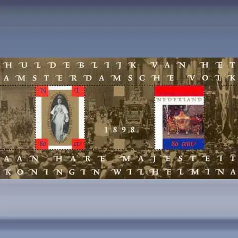 100 jaar Inhuldiging en Gouden Koets (blok) (1998)