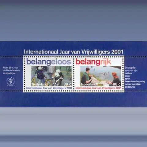 Vrijwilligerswerk (blok) (2001)