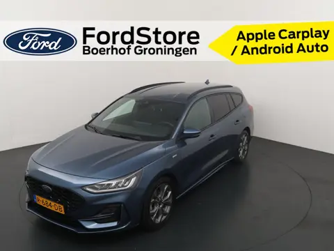 Ford FOCUS Wagon EcoBoost 125pk Hybrid ST Line | All-Seasons | 100% Dealer onderhouden | LED | Clima