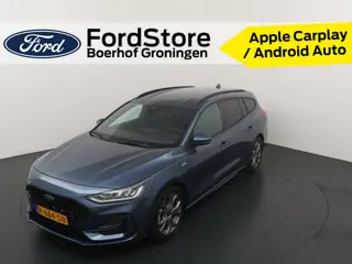 Ford FOCUS Wagon EcoBoost 125pk Hybrid ST Line | All-Seasons | 100% Dealer onderhouden | LED | Clima