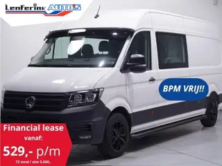 Volkswagen Crafter 2.0 TDI 140 pk L4H3 Dubbel Cabine 6p Airco, Cruise control, 17" LMV, Treeplanken,
