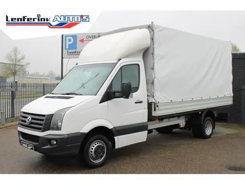 Volkswagen Crafter 2.0 TDI 163 pk Pick Up met Huif / Open Laadbak Airco, Cruise Control, Dakspoiler,