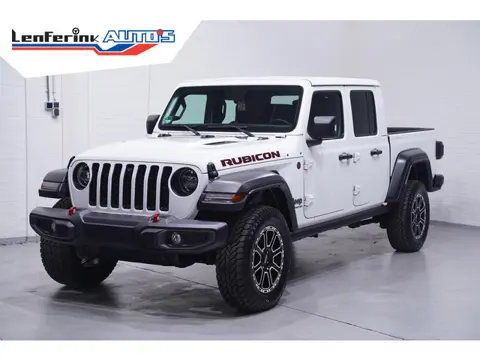 Jeep Gladiator 3.6 V6 285 pk Rubicon Grijs Kenteken 2-Zits Navi Leder Zwart, Adapt. Cruise, Targa Da