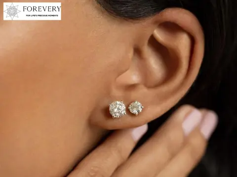 Lab Grown Diamond Earrings Antwerp | Forevery