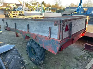 1 assige aanhanger tractor