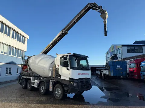 Renault C480 8X4 BELT + MIXER 9M3 + REMOTE CONTROL HUB REDUCTION FULL STEEL