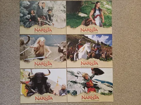 THE CHRONICLES OF NARNIA part 1 lobbycard set.