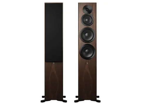 Dynaudio Focus 50 vloerstaande speaker walnut wood
