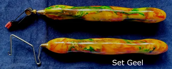 Set van 2 ergonomische vliegbind gereedschap (Geel