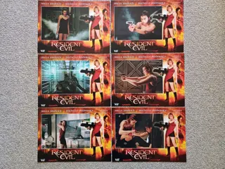 RESIDENT EVIL NED. lobbycard set.