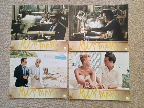 THE RUM DIARY lobbycard set.