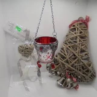 KERST DECO SET 9 STUKS NR. 4 NIEUW