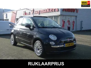Fiat 500 C 0.9 TwinAir Turbo Lounge Cabrio, bluetooth bellen, parkeersensoren, airco. All-in prijs