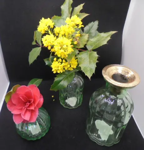 VAASJES KLEIN TAFEL SET GROEN 3 DLG SET 1 NIEUW