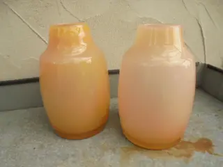 VAAS CHEETAH GEEL GLAS h 21 X DIA 14,5 CM Nieuw