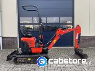 Kubota U10-3 Mini graafmachine - Draaiuren 1190 - Bouwjaar 2017 - 3x laadschop - Goede conditie ! CB