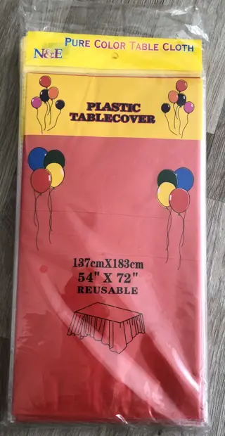 Plastic tafelkleden herbruikbaar, feest / Verjaardag