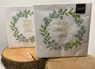 PAPIEREN SERVETTEN HOME SWEET HOME 33X33 CM