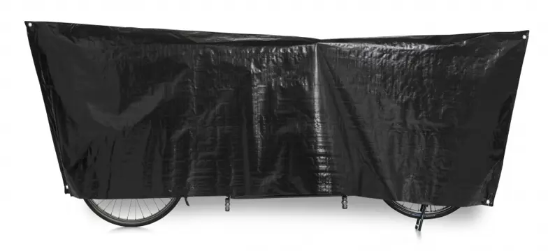VK fietsbeschermhoes Tandem 300 x 110 cm zwart