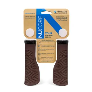 Herrmans Nucore Tour Wave Handvatten 130 mm ø22 mm Bruin