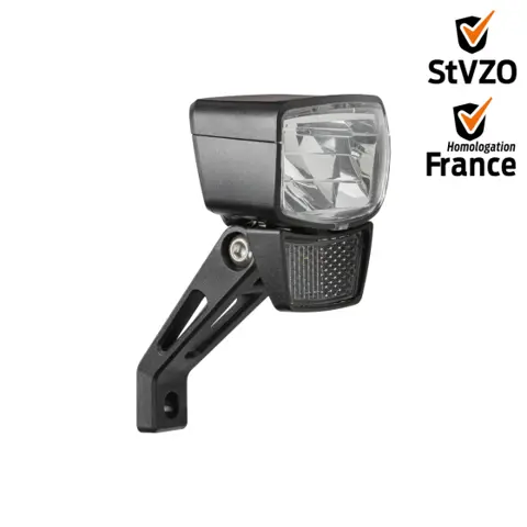 AXA NXT Koplamp 60 Lux E bike LED 6 12V&nbsp;Zwart