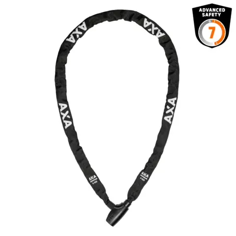 AXA Absolute Kettingslot 150 cm Ø 5 mm Auto Click Zwart