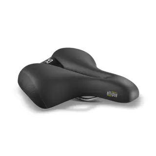 Selle Royal Ellipse Relaxed Fietszadel 251 x 223 mm 90° Zwart