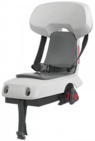 Polisport achterzitje Guppy dragerbevestiging wit/grijs