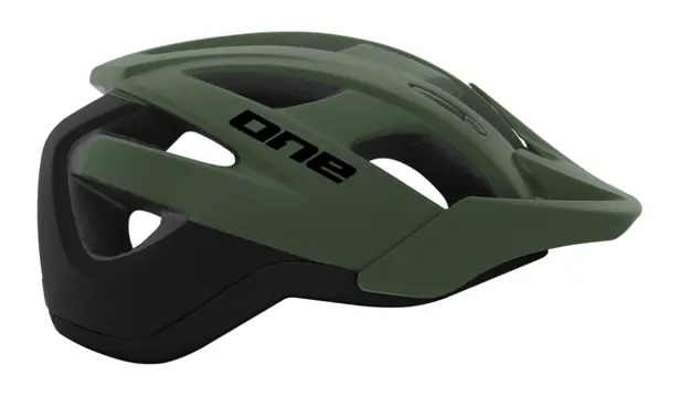 One Trail Pro Fietshelm Verstelbaar Kaki/Zwart Maat 58 61 cm (L)