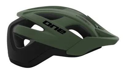 One Trail Pro Fietshelm Verstelbaar Kaki/Zwart Maat 58 61 cm (L)