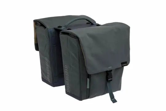 New Looxs Tulum MIK Dubbele Fietstas 32 Liter Pet Grijsgroen