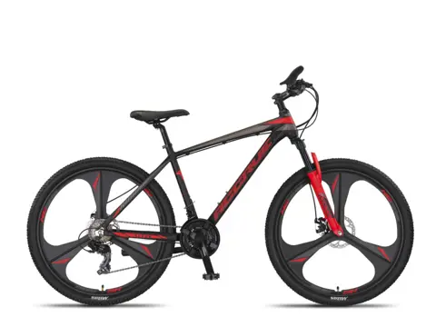 Altec Accrue MTB 27.5 Inch 45 cm Unisex 21V Mechanische schijfrem Zwart/Rood